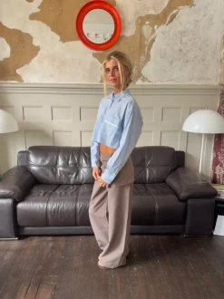 Design By Si Thealine bukser med nederdel - Taupe Discount
