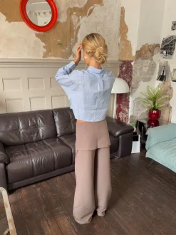 Design By Si Thealine bukser med nederdel - Taupe Discount