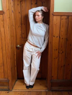 Design By Si Thora løse bukser - Off white Hot