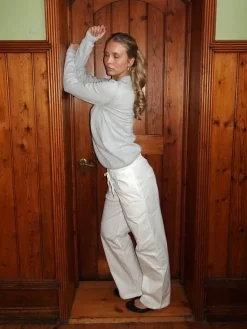 Design By Si Thora løse bukser - Off white Hot