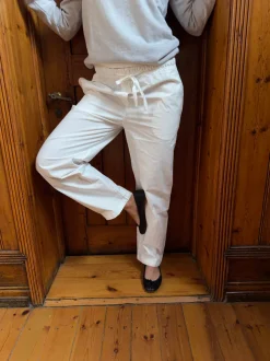 Design By Si Thora løse bukser - Off white Hot