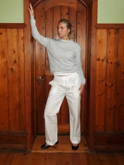 Design By Si Thora løse bukser - Off white Hot