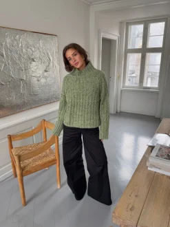 Design By Si Tikka striktrøje - Grøn Online