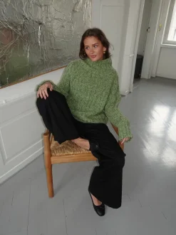 Design By Si Tikka striktrøje - Grøn Online