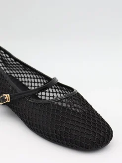 Design By Si Tilda ballerinaer i mesh med spænde - Sort New