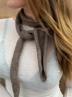 Design By Si Tova halstørklæde - Taupe Clearance