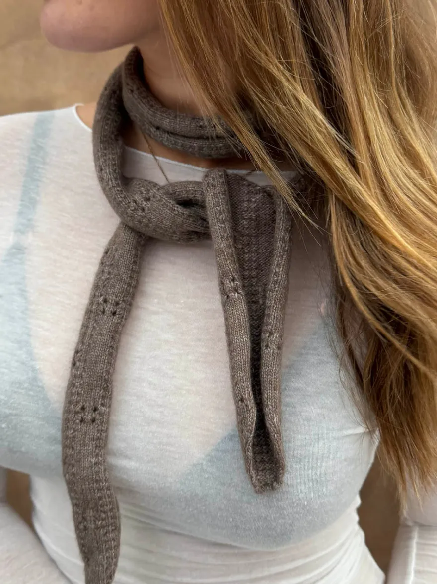 Design By Si Tova halstørklæde - Taupe Clearance