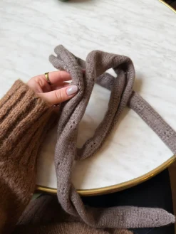 Design By Si Tova halstørklæde - Taupe Clearance