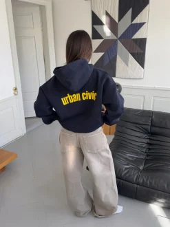 Design By Si Urban Civic oversized hoodie - Navy Hot