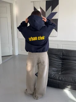 Design By Si Urban Civic oversized hoodie - Navy Hot