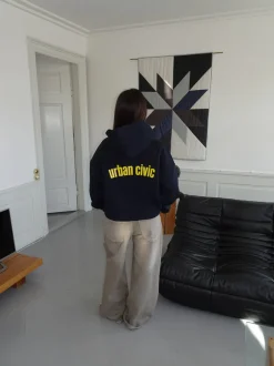Design By Si Urban Civic oversized hoodie - Navy Hot