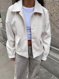 Design By Si Veneda jakke - Off-white Online