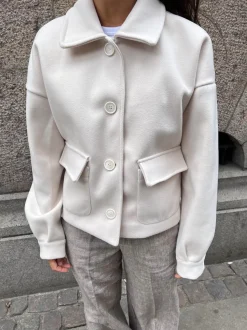 Design By Si Veneda jakke - Off-white Online