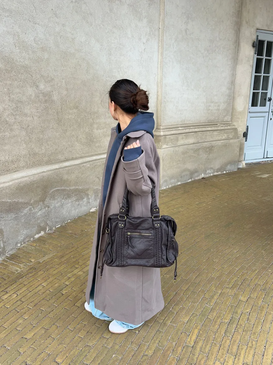 Design By Si Venedig skuldertaske - Kaffe