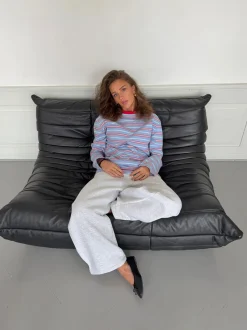 Design By Si Vera bluse med striber - Rød/hvid/blå