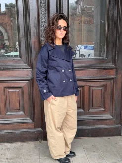 Design By Si Via jakke - Navy Discount