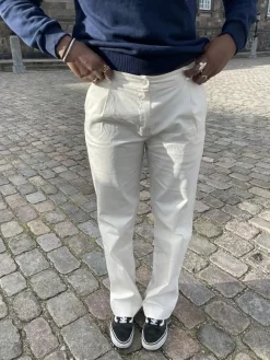 Design By Si Viva lærredsbukser - off white Best