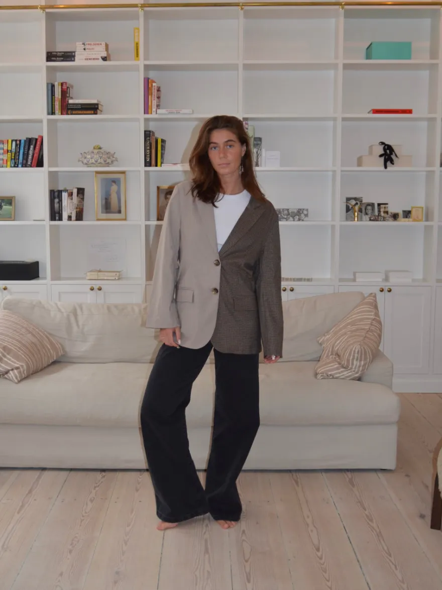 Design By Si Vivenne duo blazer - Beige/brun New