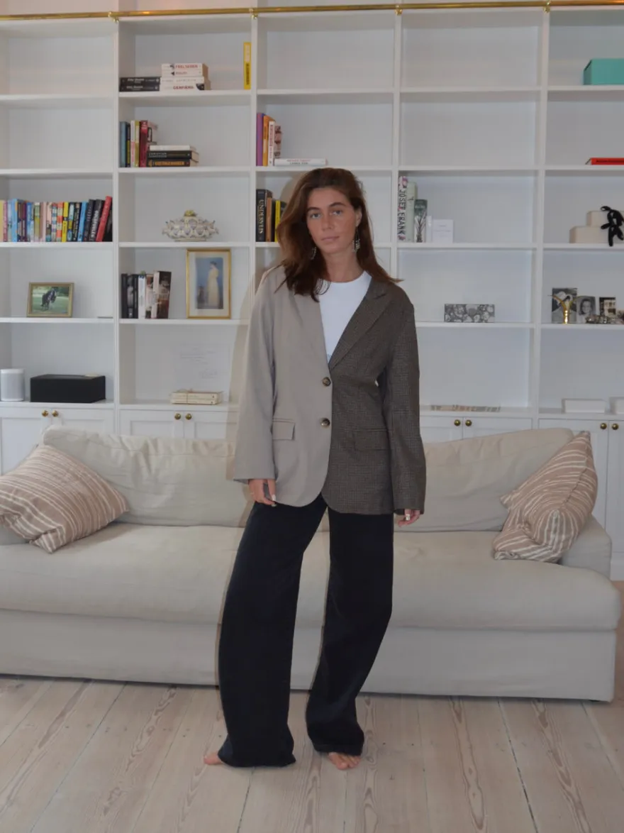 Design By Si Vivenne duo blazer - Beige/brun New