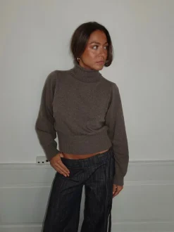 Design By Si Vivina turtleneck - Brun Clearance
