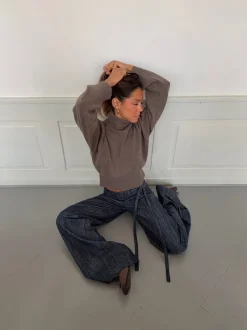 Design By Si Vivina turtleneck - Brun Clearance