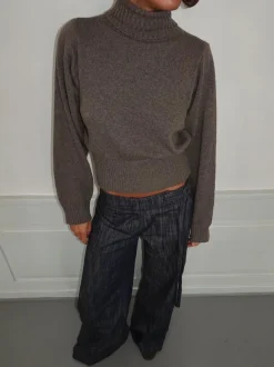 Design By Si Vivina turtleneck - Brun Clearance