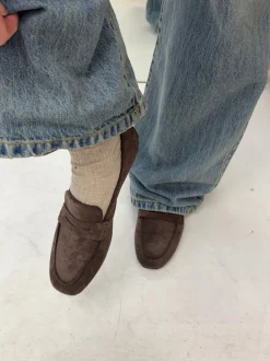Design By Si Watson loafers i ruskind - Mørkebrun Discount