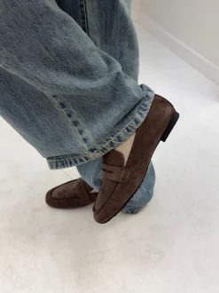 Design By Si Watson loafers i ruskind - Mørkebrun Discount