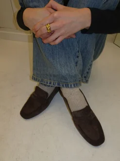 Design By Si Watson loafers i ruskind - Mørkebrun Discount