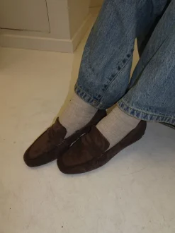 Design By Si Watson loafers i ruskind - Mørkebrun Discount
