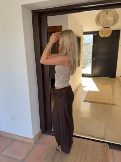 Design By Si Wendy top med pallietter - Champagne/beige Hot