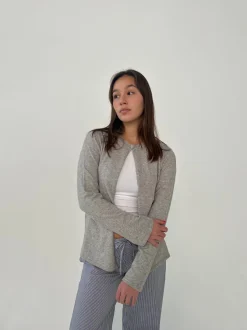 Design By Si Xenia cardigan - Grå Clearance