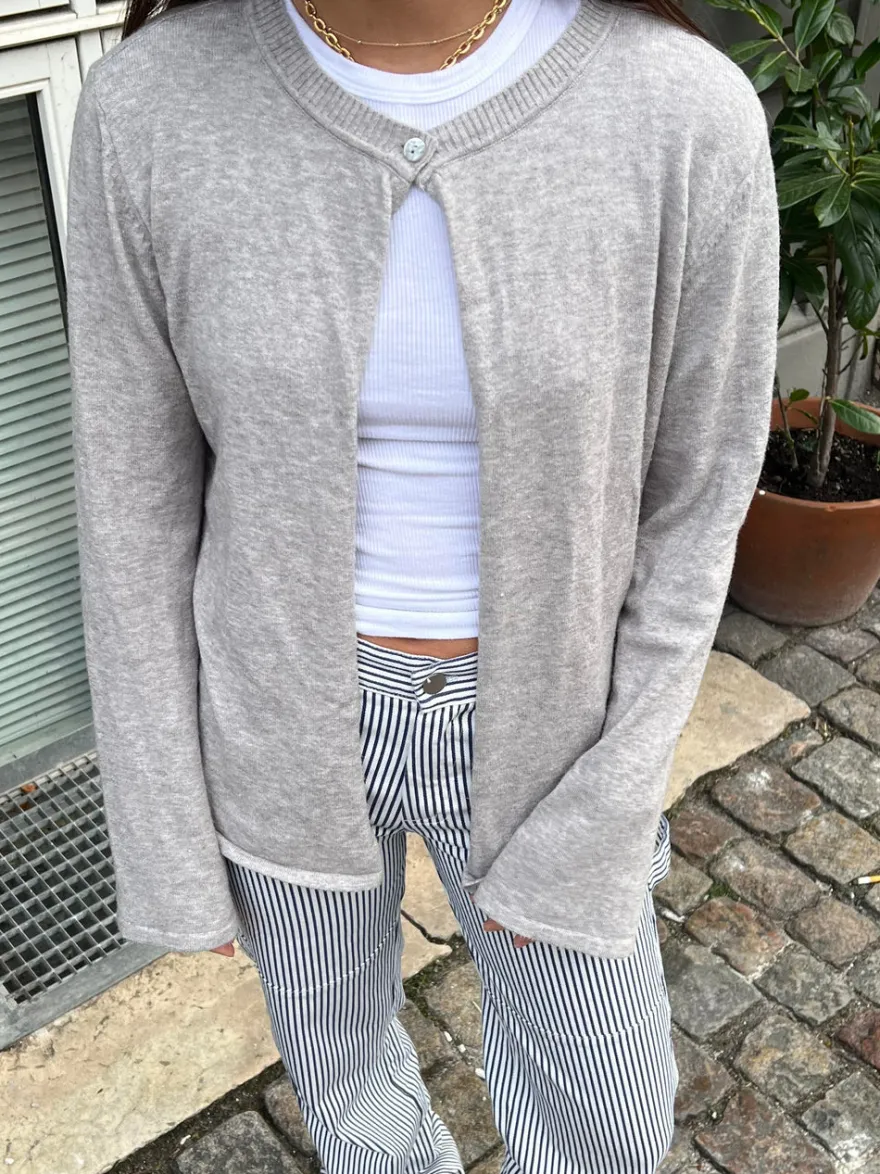 Design By Si Xenia cardigan - Grå Clearance