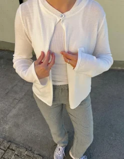 Design By Si Xenia cardigan - Off-white Discount