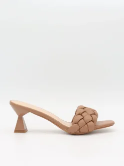 Design By Si Yasmin mules med flet - Beige