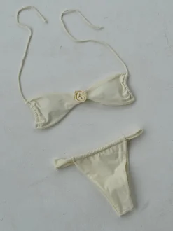 Design By Si Zahara bikini med blomst - Creme hvid Clearance