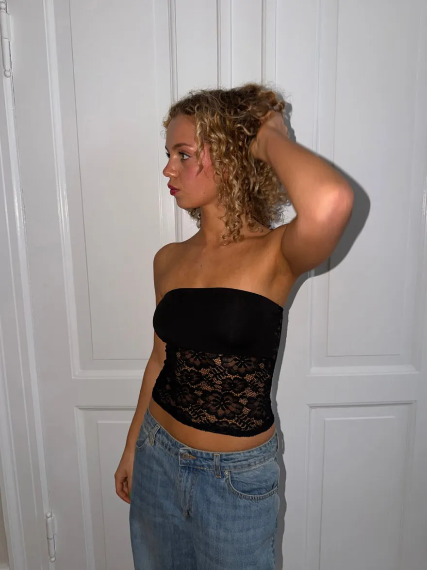 Design By Si Zera tubetop i blonde - Sort Discount