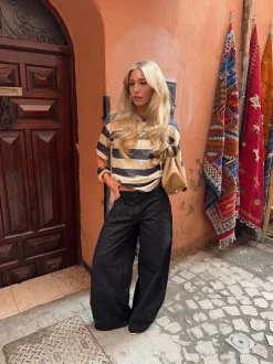 Design By Si Zinnia oversized t-shirt - Gul/grå Online