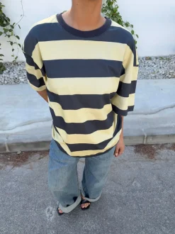 Design By Si Zinnia oversized t-shirt - Gul/grå Online