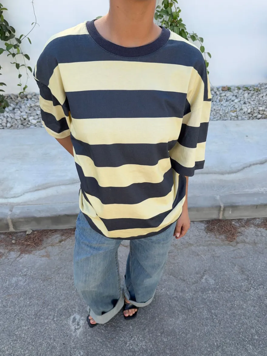 Design By Si Zinnia oversized t-shirt - Gul/grå Online