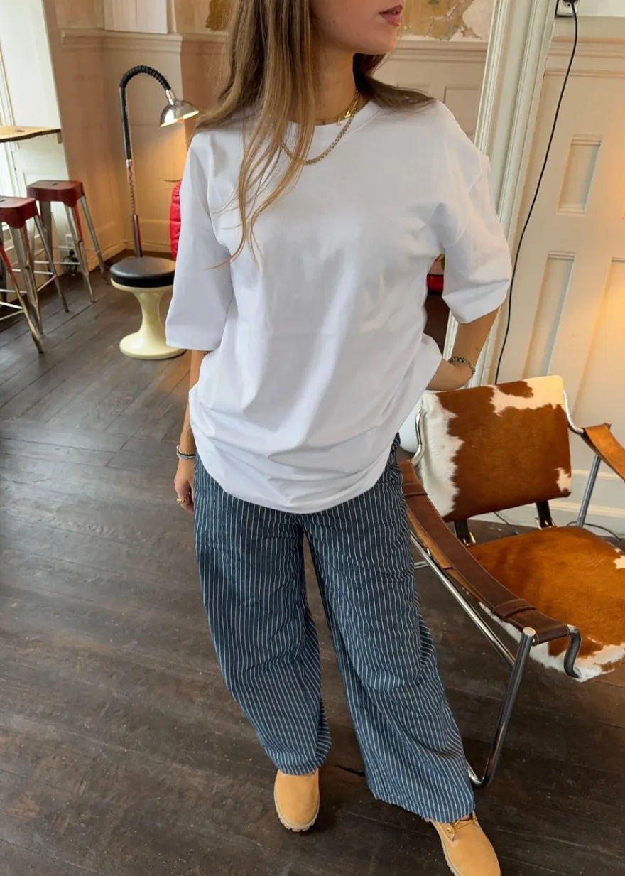 Design By Si Zinnia oversized t-shirt - Hvid New