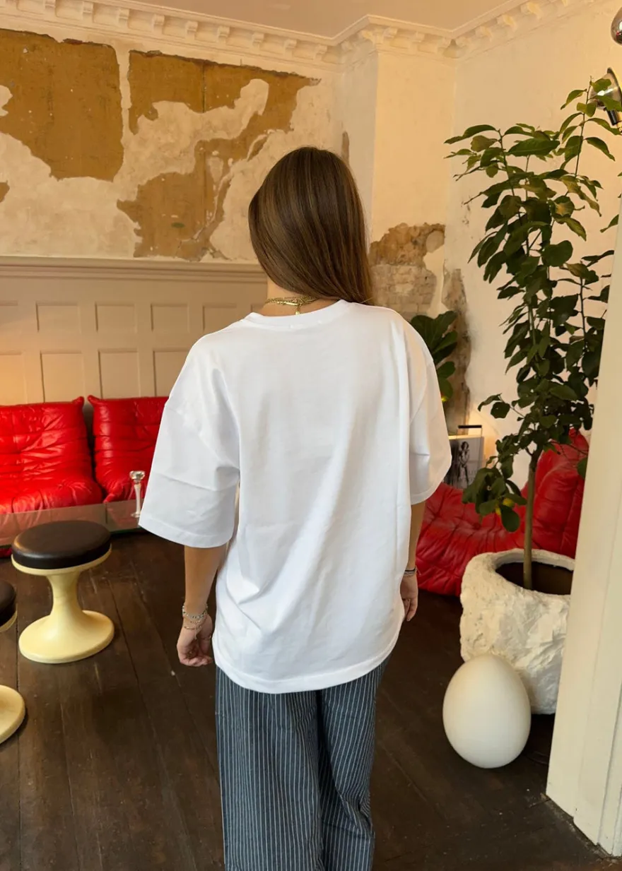 Design By Si Zinnia oversized t-shirt - Hvid New