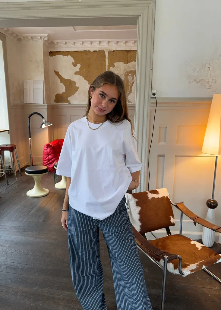 Design By Si Zinnia oversized t-shirt - Hvid New