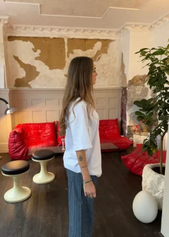 Design By Si Zinnia oversized t-shirt - Hvid New