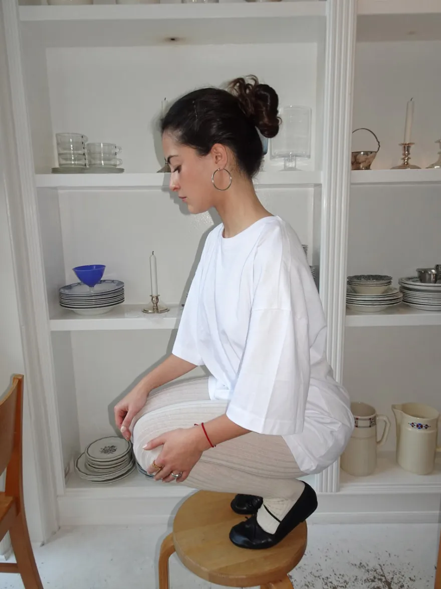 Design By Si Zinnia oversized t-shirt - Hvid New