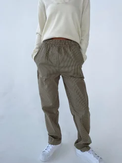 Design By Si Zuri bukser med striber - Kaki/beige New